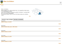 Tablet Screenshot of obecarchlebov.cz